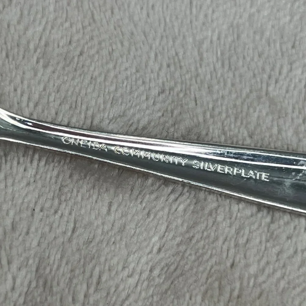 Oneida Community Enchantment Gentle Rose Silverplate Flatware Lot 43 pc